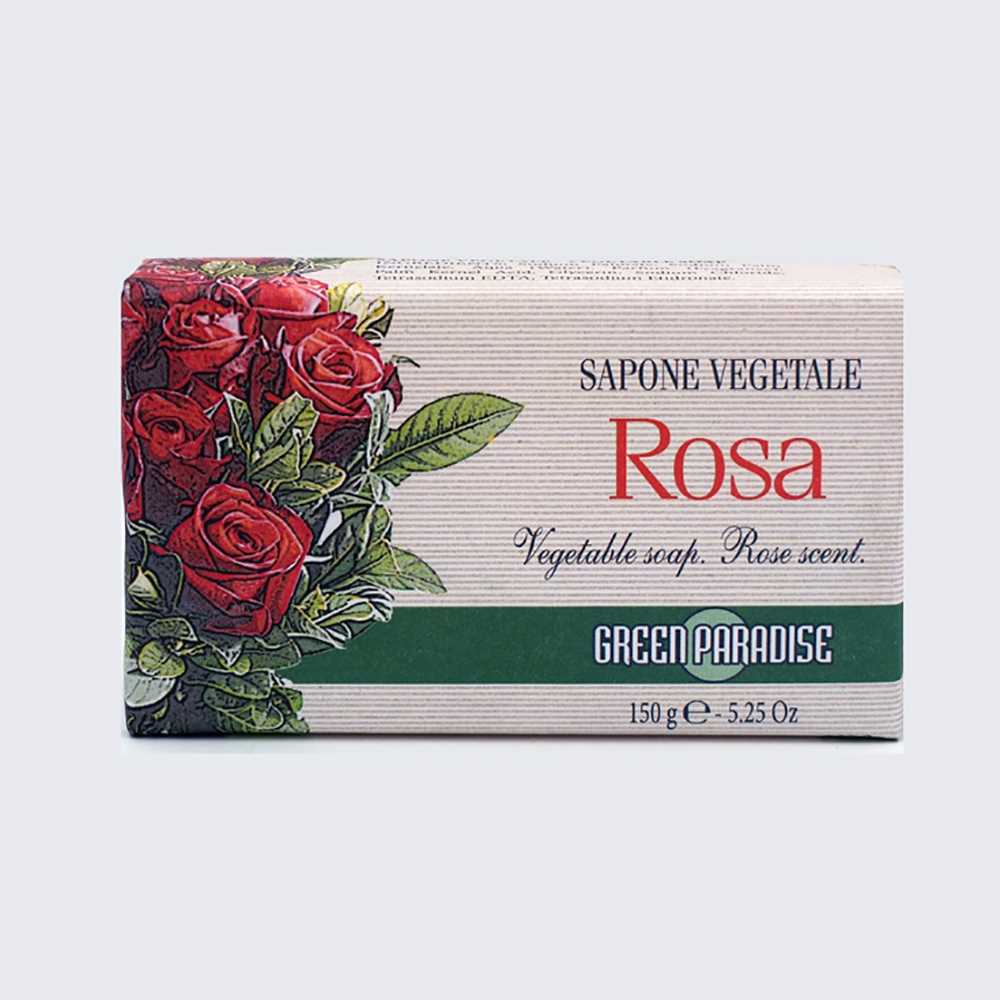 green paradise fragrant soap flowers - rose