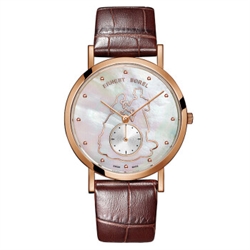 Borel Danaus Collection Mother of Pearl Dial Brown Leather Strap Men's Quartz Watch GGR850N-49061BR#