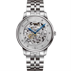 Borel 依波路祖爾斯系列鑽石鑲嵌鏤空錶盤男士自動機械手錶 GS9338-23221#