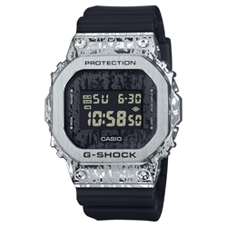 Casio G-SHOCK 5600 系列油漬搖滾不鏽鋼錶圈數碼手錶 GM-5600GC-1