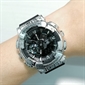 Casio G-SHOCK 110 系列油漬搖滾不鏽鋼錶圈指針數碼手錶 GM-110GC-1A
