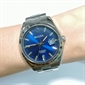 Bulova Surveyor 藍色太陽紋錶盤三針男士自動機械手錶 96B436