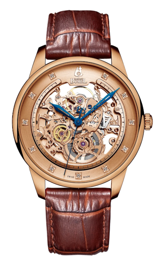 Borel 依波路祖爾斯系列鏤空錶盤男士自動機械手錶 GGR9338-33291BR#