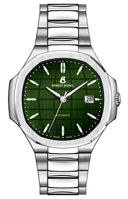 Borel 依波路復古系列綠色錶盤男士自動機械手錶 N0404G0D-MS9S