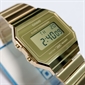 Casio GENERAL LINE 復古優雅金色不鏽鋼數位手錶 A700WEVG-9A