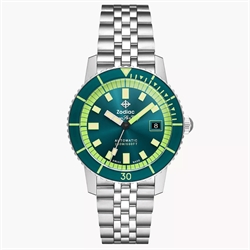 Zodiac Super Sea Wolf Compression Diver II Green Sunburst Dial Stainless Steel Automatic Watch ZO9310