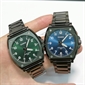 Casio GENERAL LINE 绿色表盘黑色不锈钢酒桶型男士指针石英手表 MTP-E730B-3A