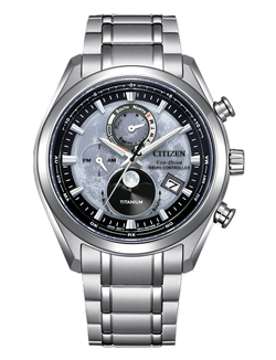 Citizen Eco-Drive 超級鈦金屬自動月相計算功能電波計時男士光動能手錶  BY1010-81H