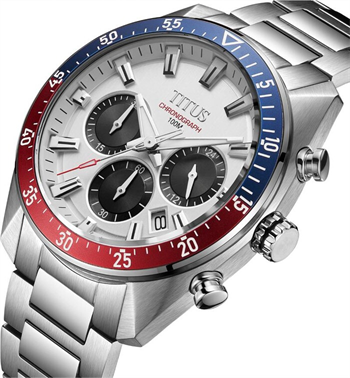 Modernist Chronograph Quartz Stainless Steel Watch [W06-03338-005]