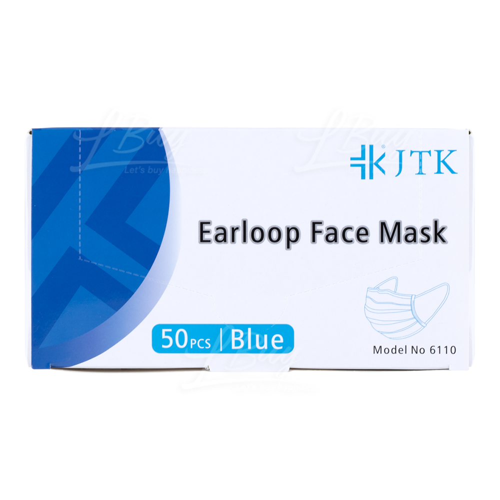 JTK EARLOOP FACE MASK (ASTM F2100 L1)-BLUE 50PCS