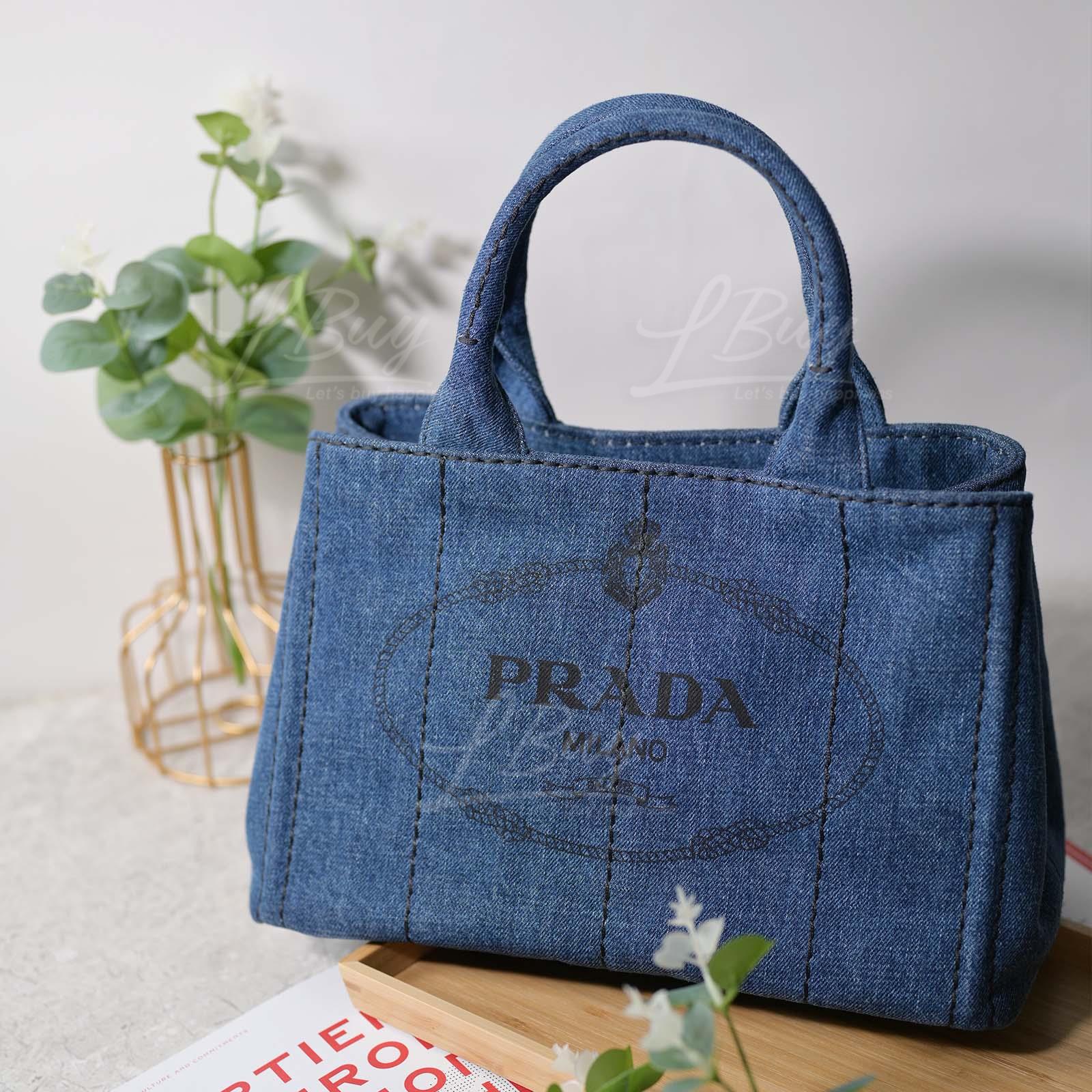 Prada denim best sale bag price