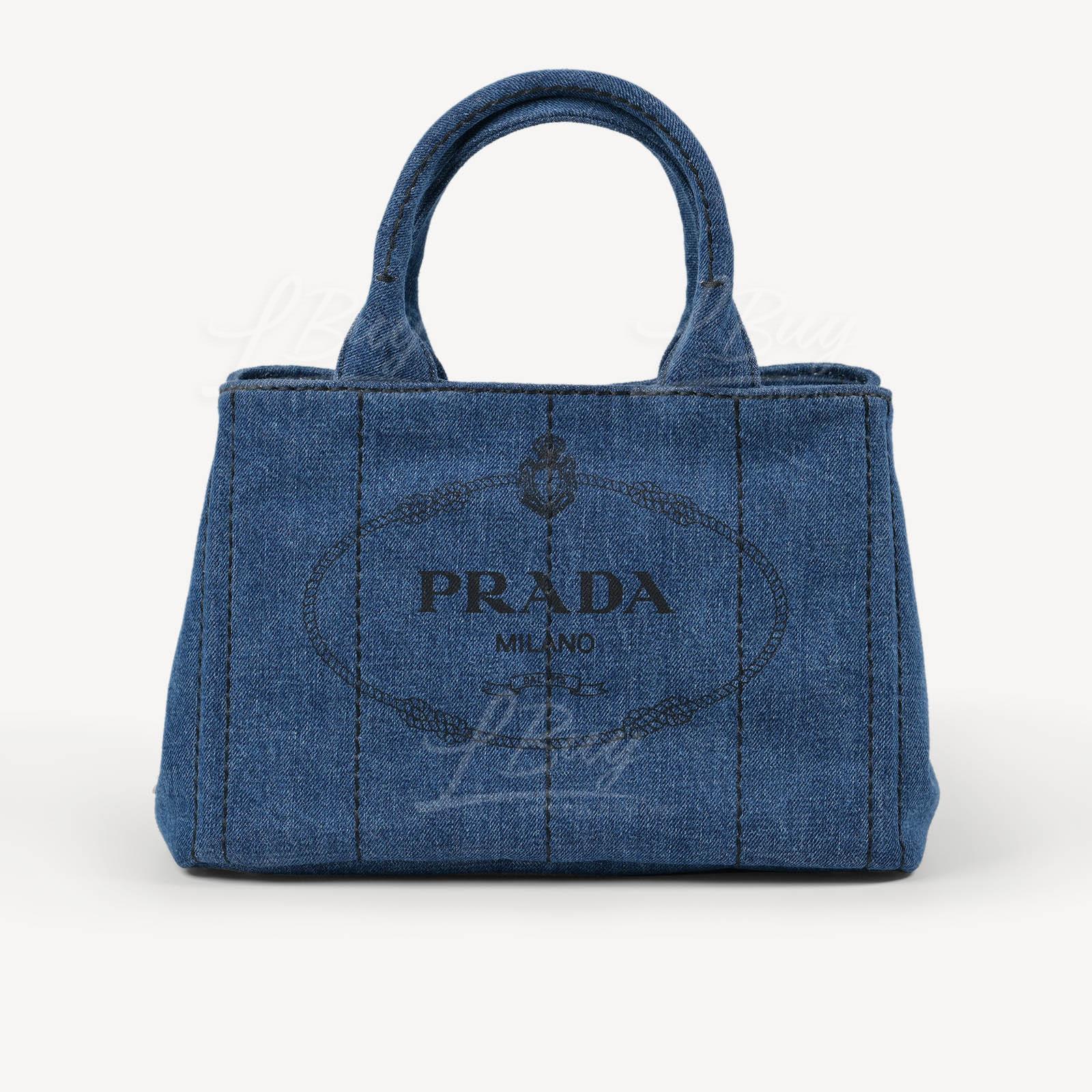 Prada Denim Blue Handbag Shoulder Bag