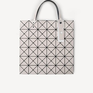 Bao Bao Issey Miyake Lucent Geometric-pattern Tote Bag Beige
