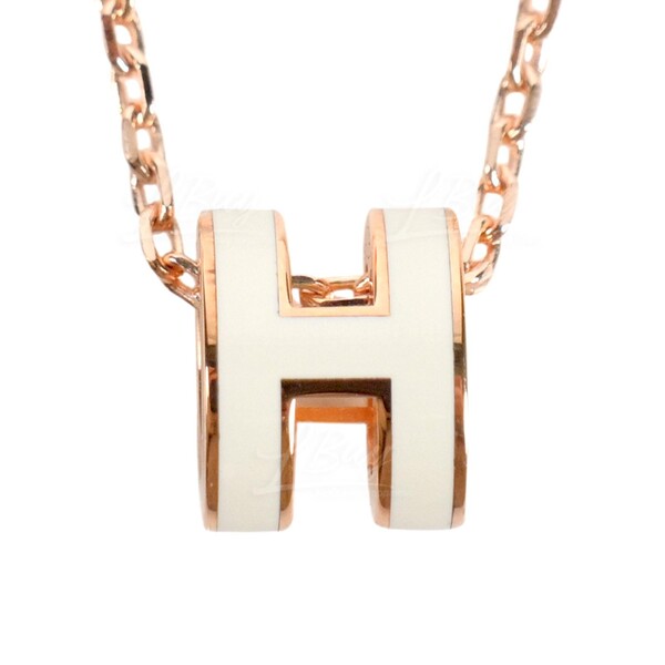 Hermes pop h on sale necklace rose gold