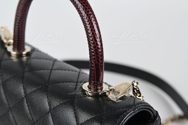 CHANEL-Chanel CoCo Handle Small 24cm Black Handbag A92990
