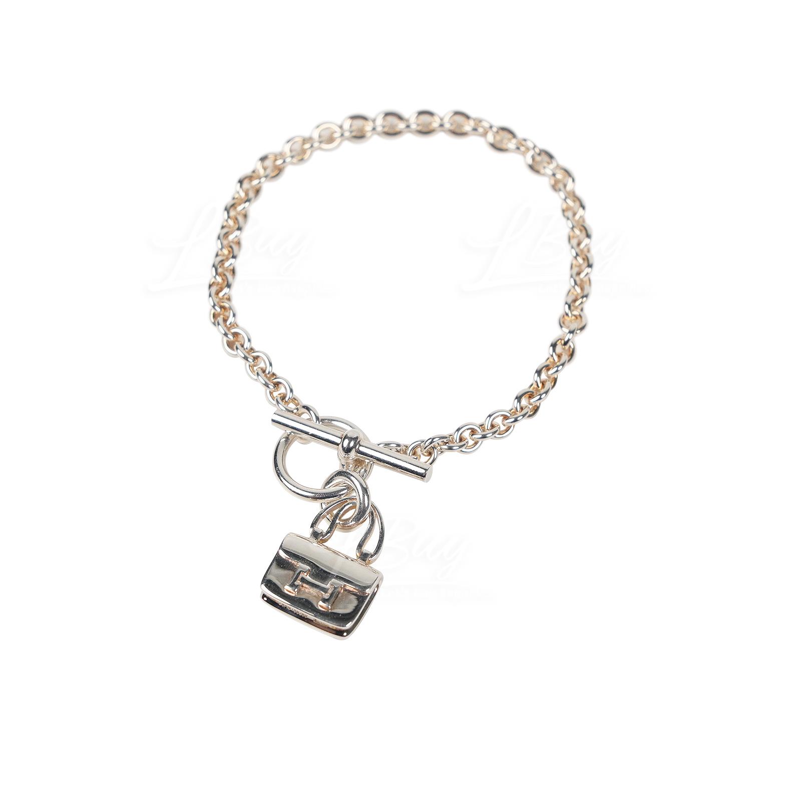 Hermes Amulettes Constance 925 Sterling Silver Bracelet