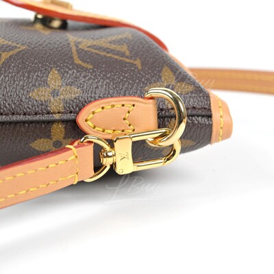 Louis Vuitton Fold Me Pouch Brown Monogram Phone Box Crossbody M80874