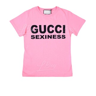 Gucci Sexiness 短袖T恤 粉紅色