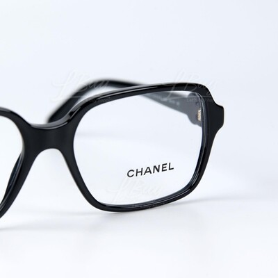 CHANEL-Chanel CC Logo æ–¹å½¢å¹³å…‰çœ¼é�¡