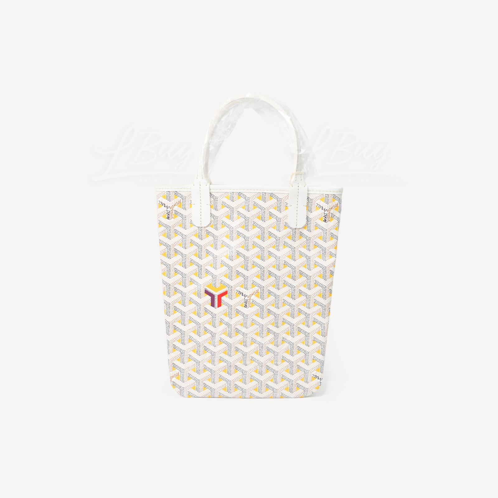 GOYARD-Goyard Poitiers Claire-Voie Bag PM Yellow