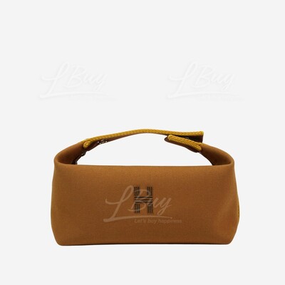 HERMES BRIDE A BRAC GM OCRE CANVAS