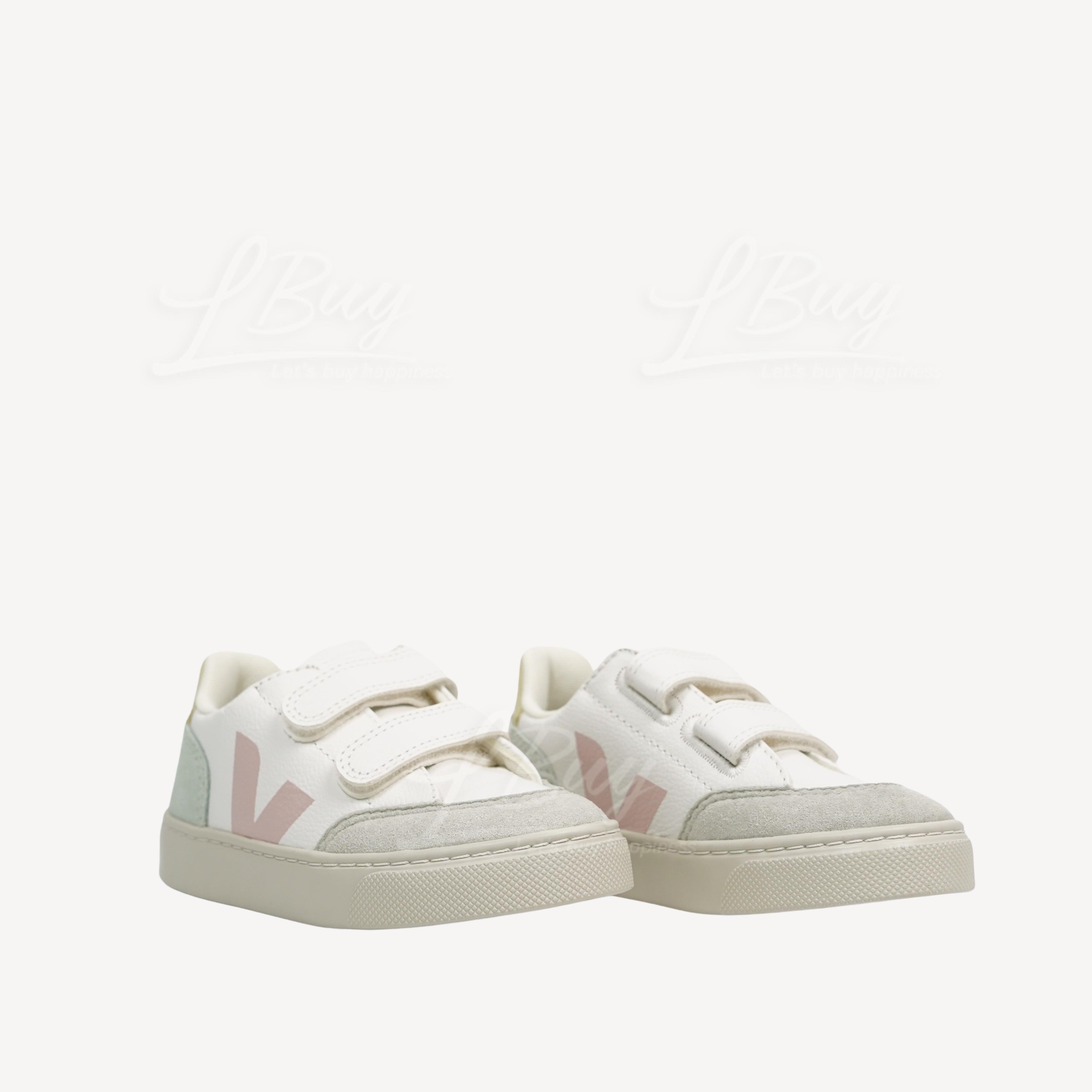 VEJA V-12 Kids Velcro  Sneakers Extra White Multico Jade
