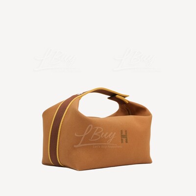 HERMES BRIDE A BRAC GM OCRE CANVAS