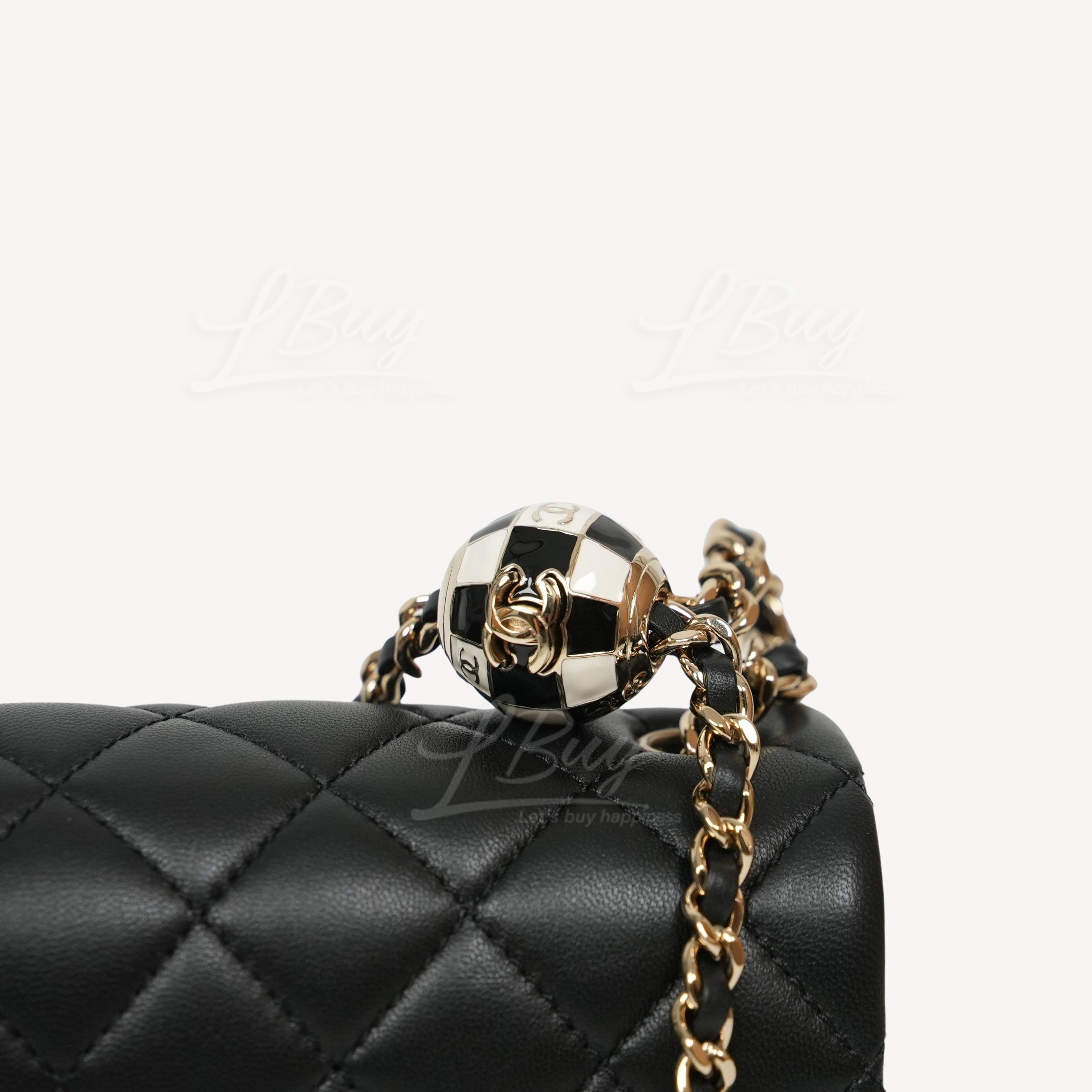 Chanel bag gold online ball