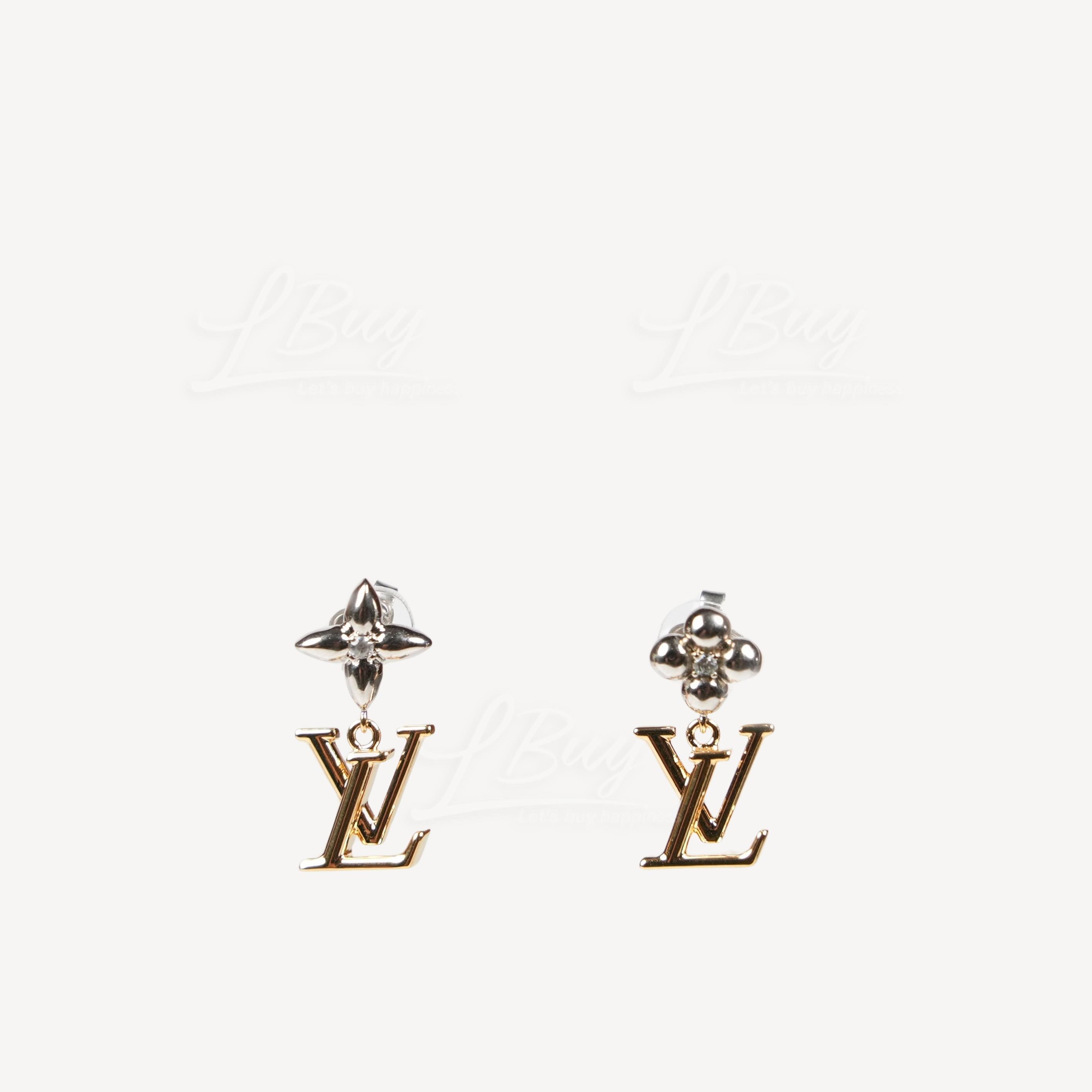 Louis Vuitton M01287 LV Iconic Flower Earrings , Gold, One Size