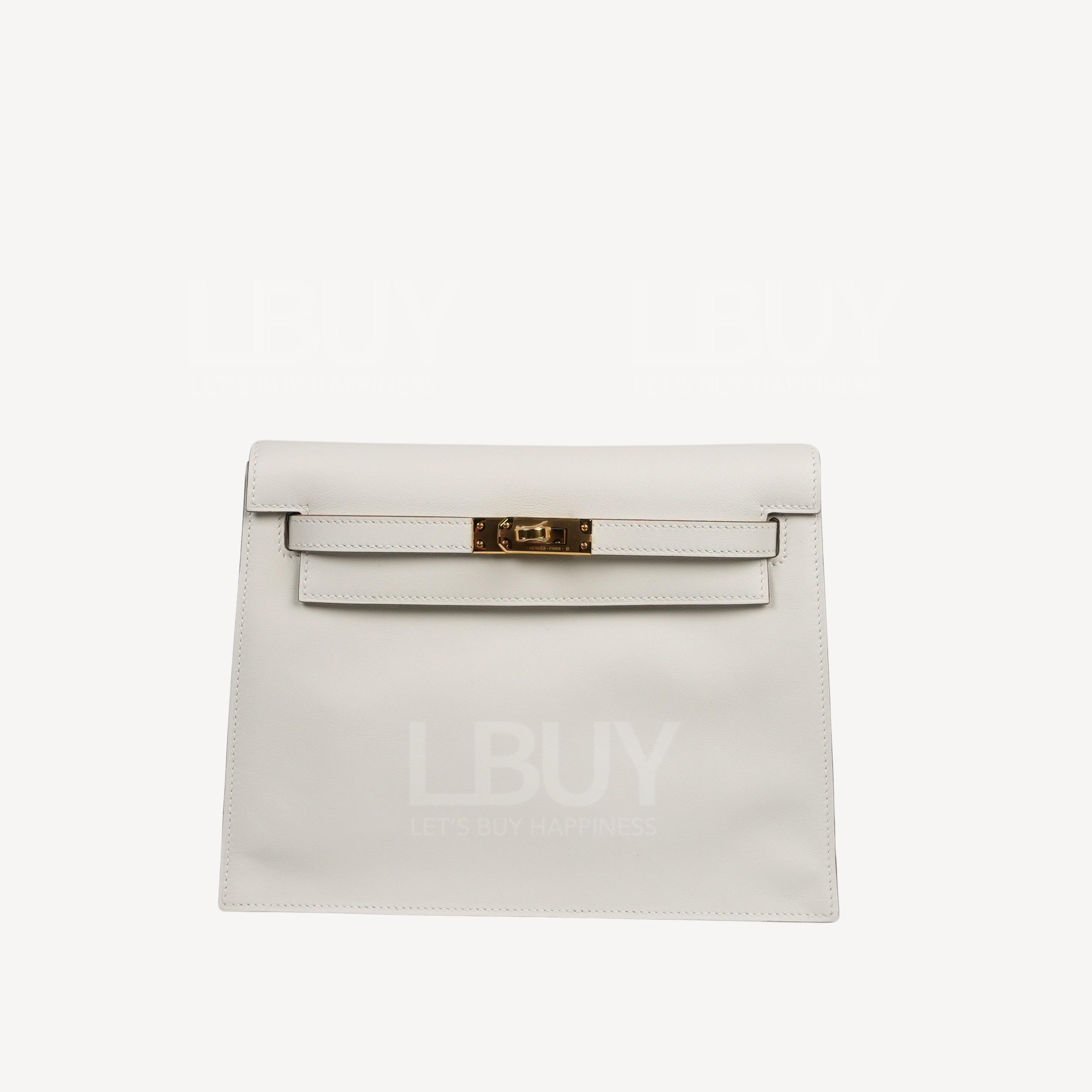 Hermes Kelly Danse II Bag M4 Gris Pale ghw
