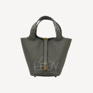Hermes Picotin Lock 18 Bag 0L Gris Meyer ghw