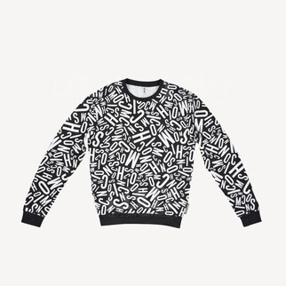 Moschino Underwear 黑白Logo衛衣 黑色