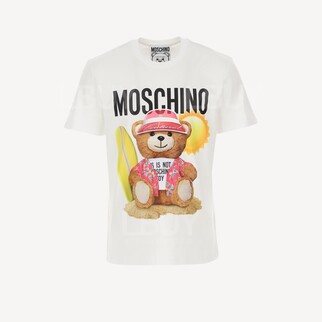 Moschino 海灘熊仔白色短袖T恤 Tee