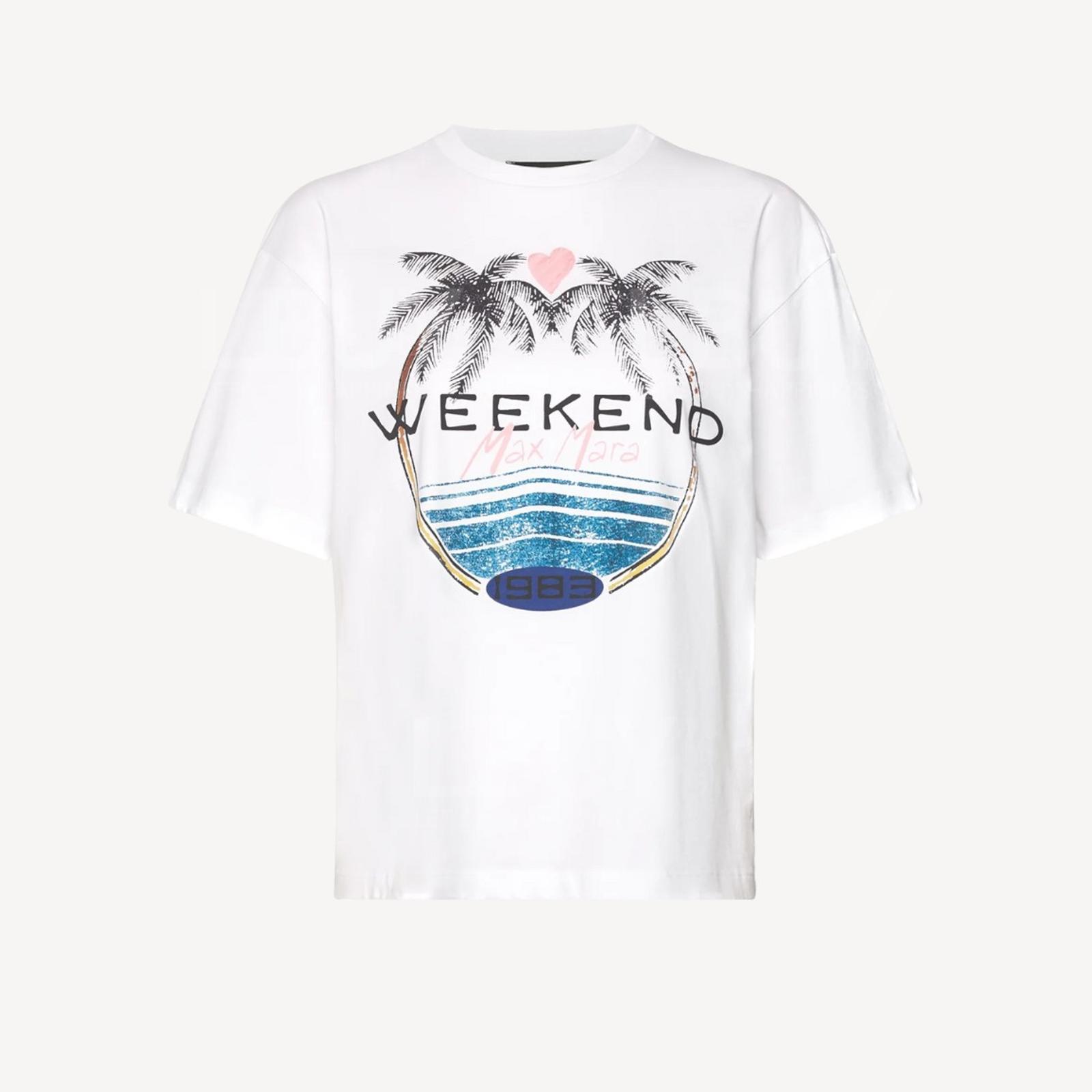 Weekend Maxmara 白色椰樹T-shirt