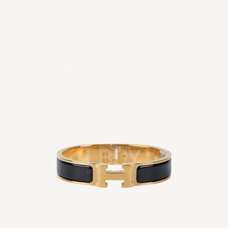 Hermes Clic H Bracelet 手鐲 手鈪 黑色配金色