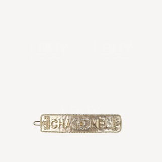 Chanel 金色皇冠CC Logo髮夾 AB6653