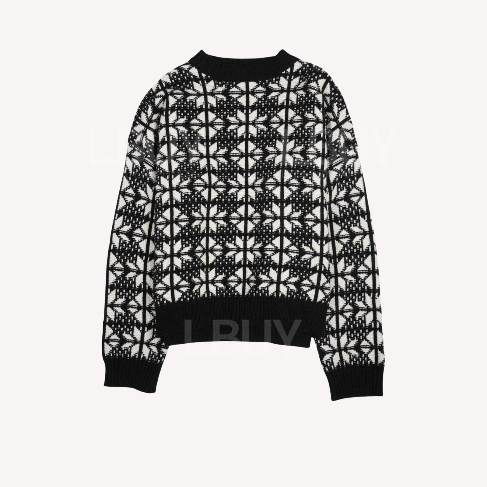 Weekend MaxMara Black and White Knitted Sweater