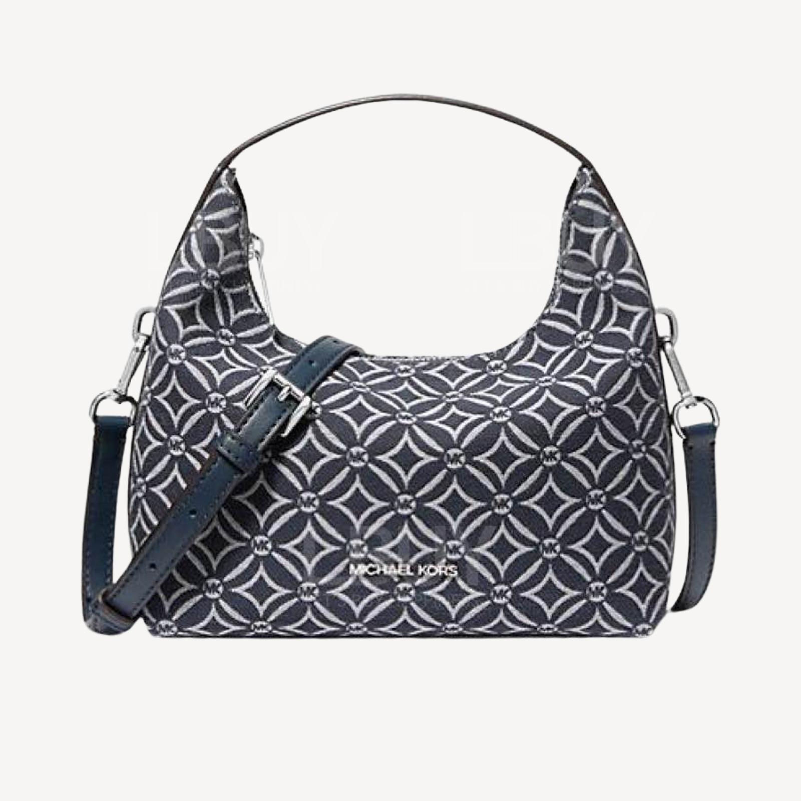 Michael Kors Ember Small Logo Jacquard Messenger Bag