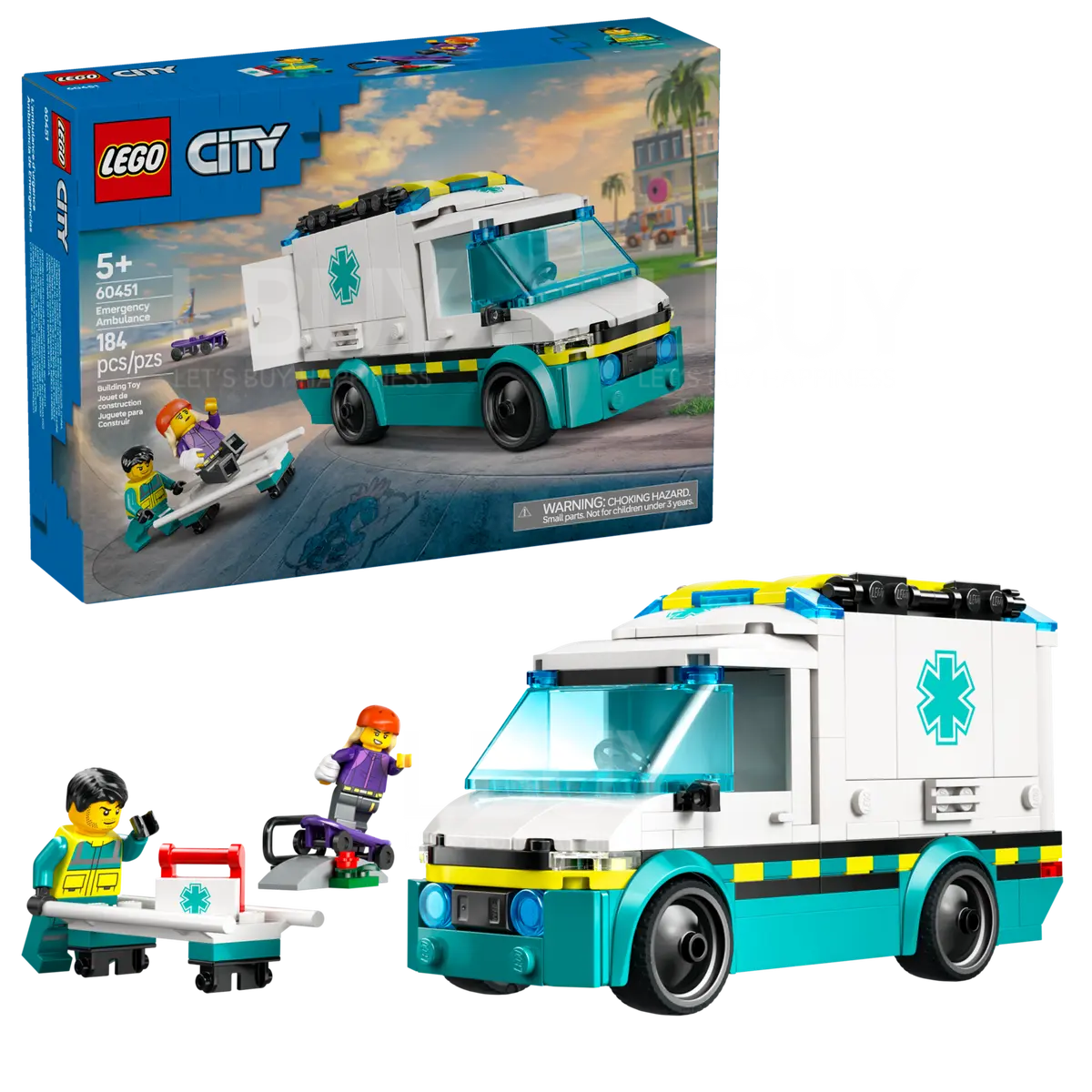 LEGO 60451 City 紧急救护车 5+