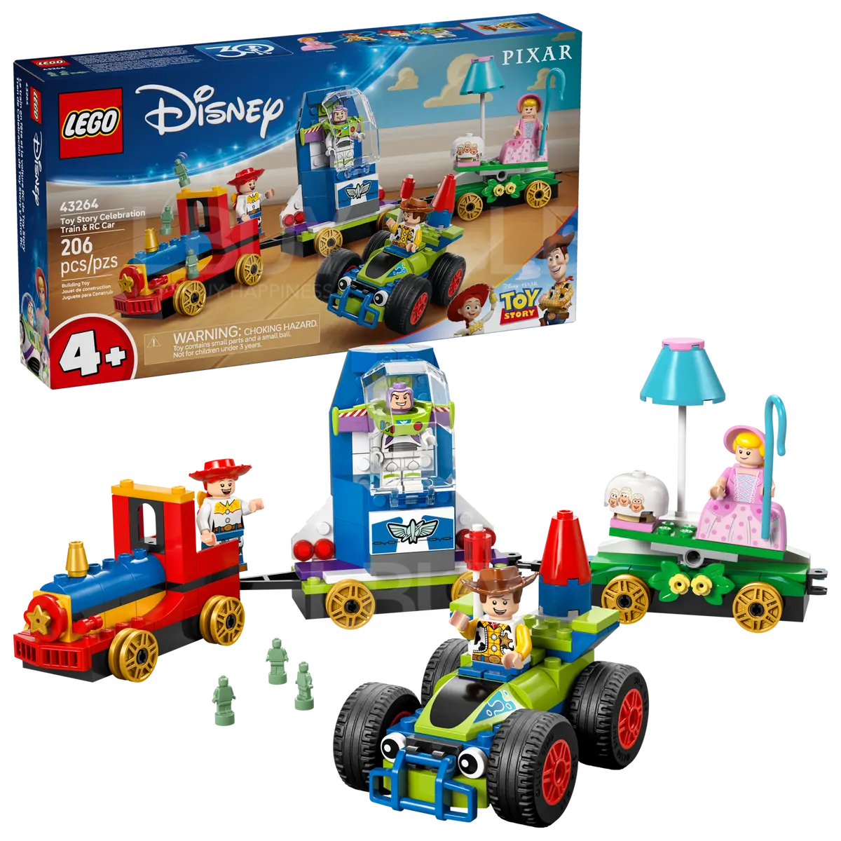 LEGO 43264 Disney Pixar 玩具總動員慶典列車和遙控糾察隊 4+