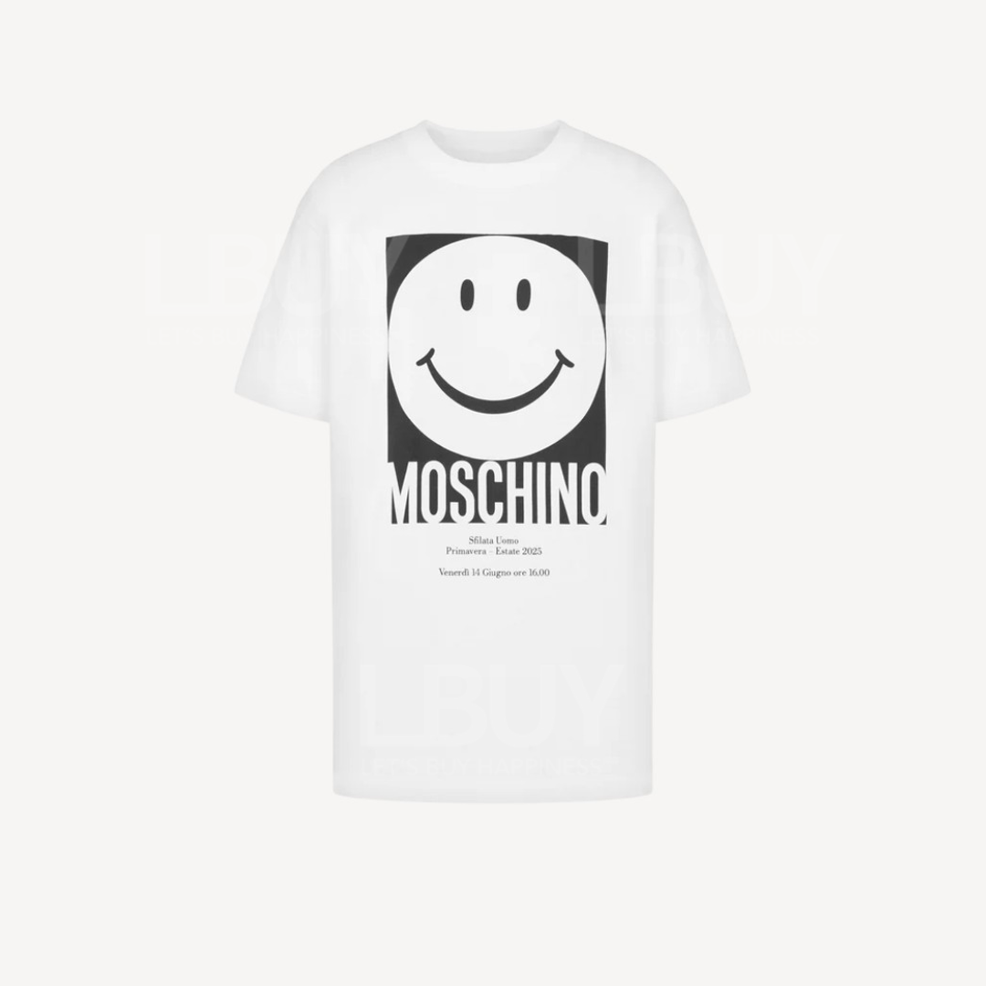Moschino X Smiley 白色短袖T恤