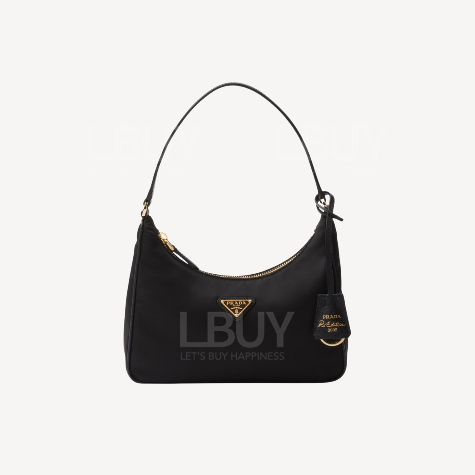 Prada Re-Edition 2005 Re-Nylon and Saffiano 搪瓷金属三角形标志 迷你袋 1N204M