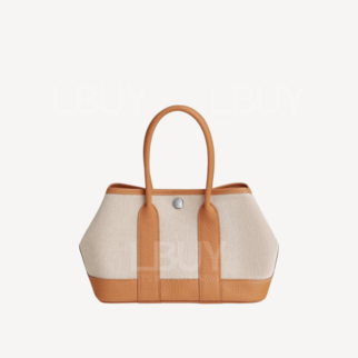 Hermes Neo Garden 23 Bag 米色併沙灘金 帆布併皮革