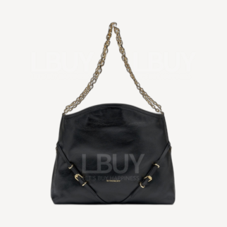 Givenchy Voyou 中號鏈子單肩袋 黑色