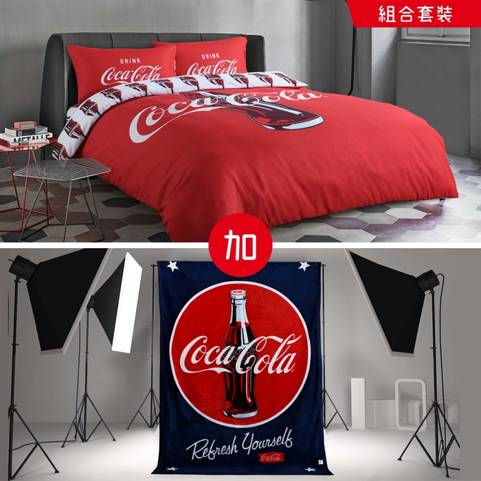 Limited Bundle Of Coca Cola Classic Coke Red Bedding Set Ck001 Blanket Ck601