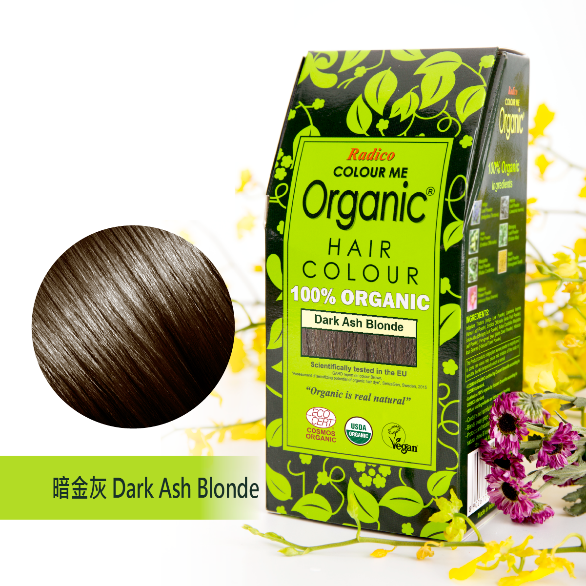 Radico Organic Hair Colour Dark Ash Blonde Hk Healthy And