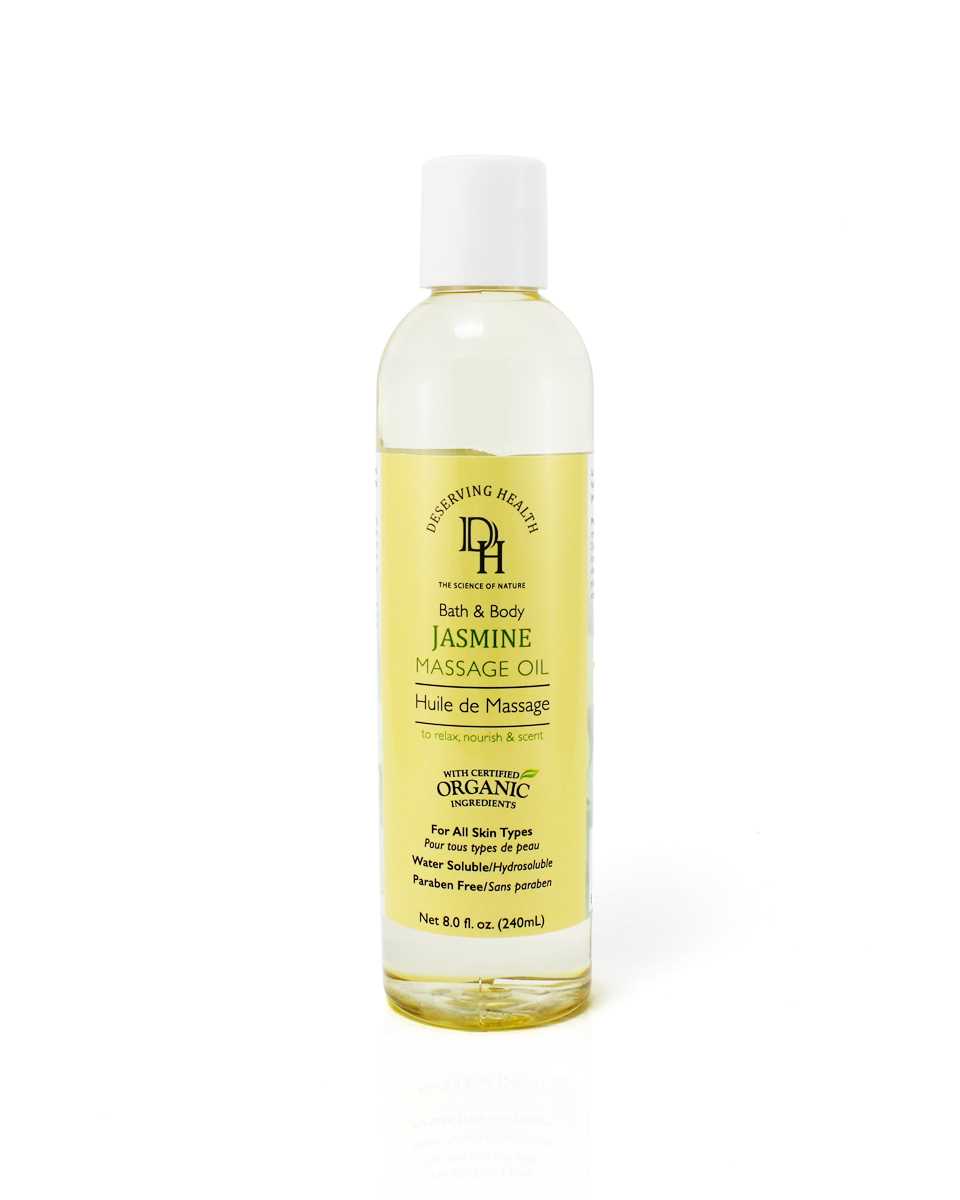 Deserving Health Jasmine Bath & Massage Oil 香港有機食品店 嚴選歐美產品 真正有機健康 Organic Plus 香港有機食品店 嚴選