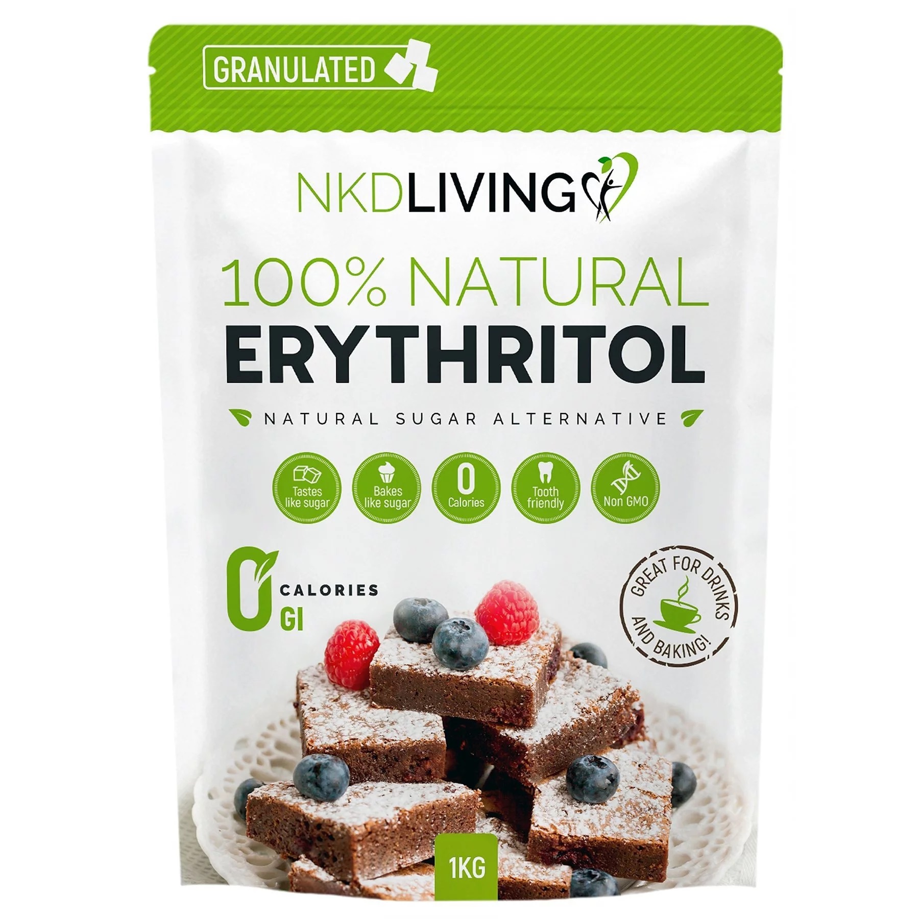NKD Living 100% Natural Erythritol 1kg