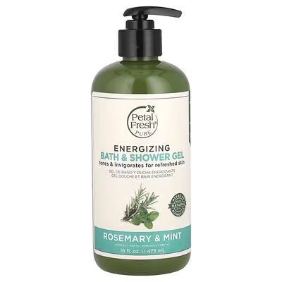 Petal Fresh Energizing Rosemary & Mint Body Wash 16oz