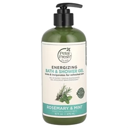 Petal Fresh Energizing Rosemary & Mint Body Wash 16oz